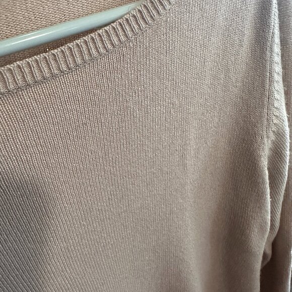 Knit Pullover Sweater All Points By Reference Point Size L Silk Cashmere Blend B - Picture 4 of 8